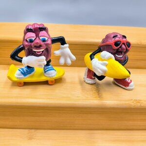 Surf and Sun Vintage California Raisins Figures from 1988 Hardees Series 2